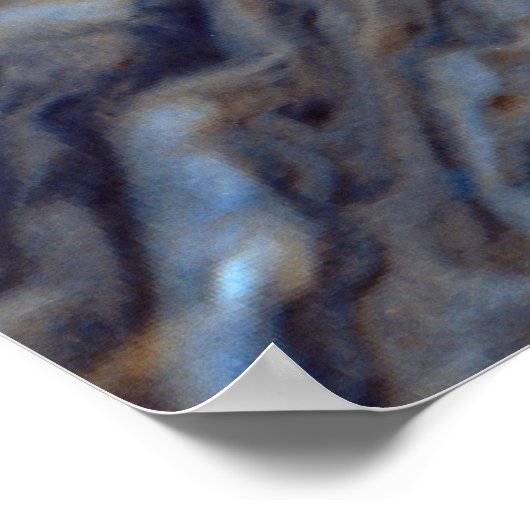 Detail Jupiter Atmosphäre Großer Roter Fleck Poster (Ecke)