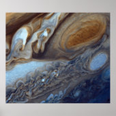 Detail Jupiter Atmosphäre Großer Roter Fleck Poster (Vorne)