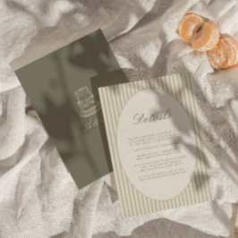 Detail-Karte für die weißen Streifen Begleitkarte