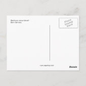 Detail (Kopf) Große Beethoven-Statue Postkarte (Rückseite)