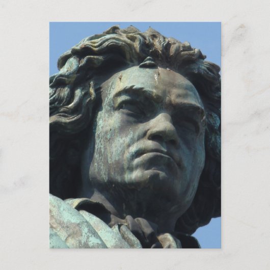 Detail (Kopf) Große Beethoven-Statue Postkarte (Vorderseite)