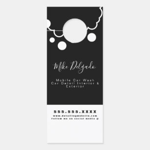 Detail-Logo für Minimalistische Wash-Mobiltechnolo Türanhänger