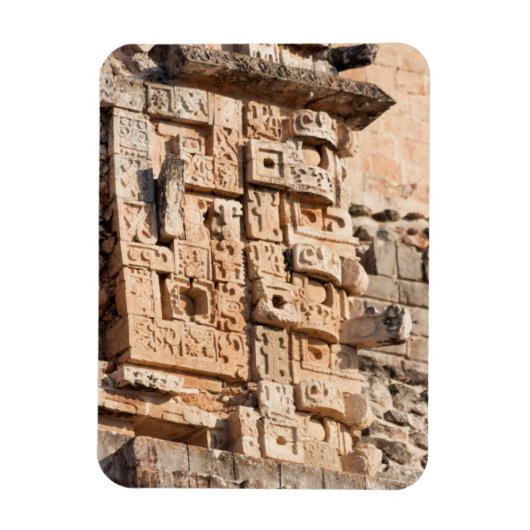 Detail Magician Pyramid, Yucatan, Mexiko Magnet (Vertikal)