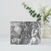 Detail Melancholia I von Albrecht Dürer (1514) Postkarte (Stehend Vorderseite)