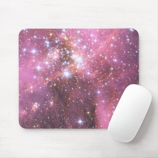Detail NGC 346 in Rosa Mousepad (Mit Mouse)
