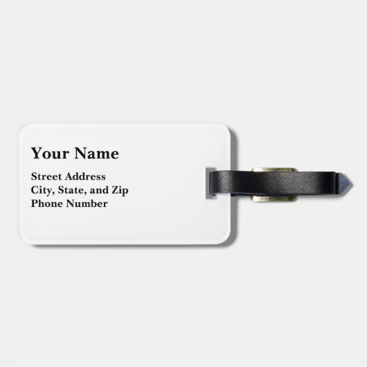 Detail Notre Dame Gepäckanhänger (Rückseite horizontal)