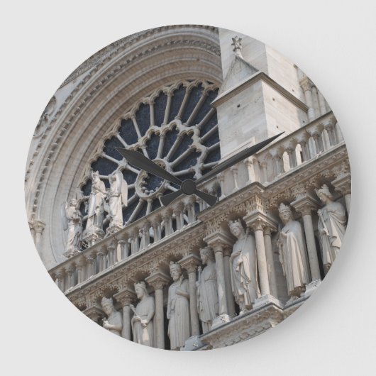 Detail Notre Dame Große Wanduhr (Vorderseite)