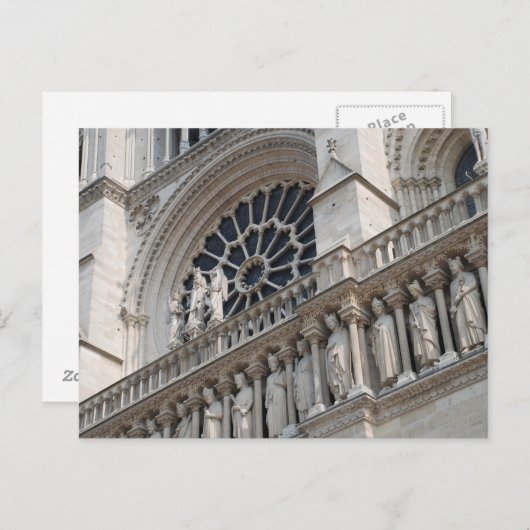 Detail Notre Dame Postkarte (Vorne/Hinten)