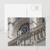 Detail Notre Dame Postkarte (Vorne/Hinten)