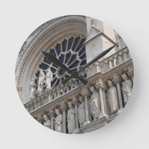 Detail Notre Dame Runde Wanduhr