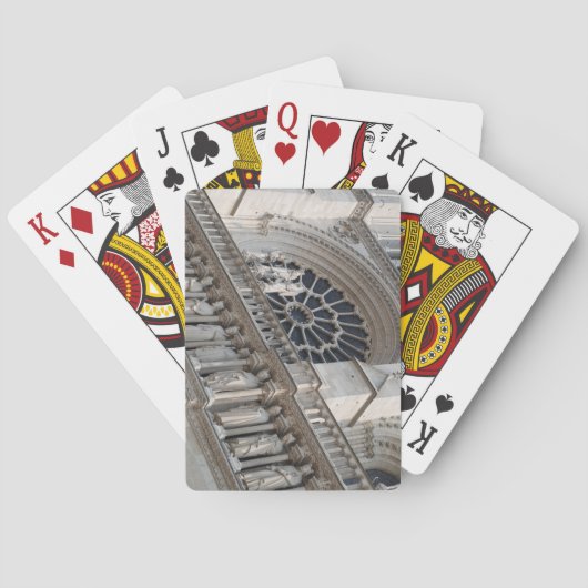 Detail Notre Dame Spielkarten (Rückseite)