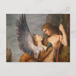 Detail Oedipus und Sphinx von Gustave Moreau Postkarte