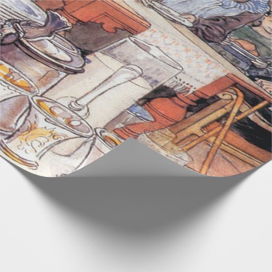 Detail Of Christmas Eve - Carl Larsson 1906 Geschenkpapier (Ecke)