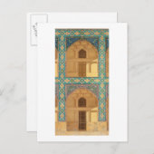 Detail of the Courtyard Arcades in the Medrese-i-S Postkarte (Vorne/Hinten)