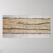 Detail of the Peutinger Table Poster (Vorne)