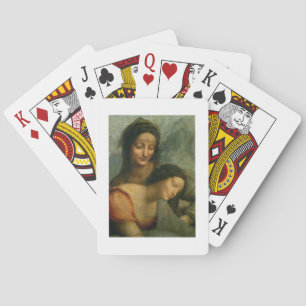 Detail of the Virgin and St. Anne from The Virgin Spielkarten