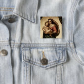 Detail RAPHAEL "Sistine Madonna" (circa 1513) Button (Beispiel)