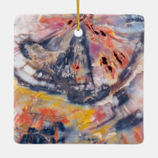 Detail versteinertes Holz, Arizona Keramikornament (Rückseite)