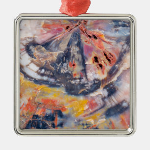 Detail versteinertes Holz, Arizona Silbernes Ornament