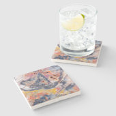 Detail versteinertes Holz, Arizona Steinuntersetzer (Seitenansicht)