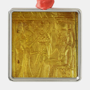 Detail vom goldenen Schrein Ornament Aus Metall