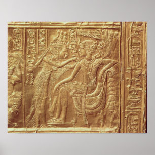 Detail vom kleinen Schrein von Tutankhamun Poster