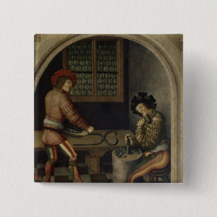 Detail von Bergbau-Landschaft, 1521 Button