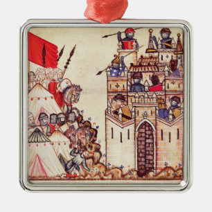 Detail von Cantiga 28 Silbernes Ornament