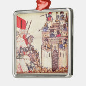 Detail von Cantiga 28 Silbernes Ornament (Links)