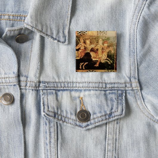 Detail von einem Hochzeitskasten, der Soldaten goi Button (Beispiel)