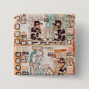 Detail von einem Mayakodex Button