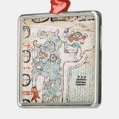 Detail von einem Mayakodex Ornament Aus Metall (Links)