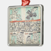 Detail von einem Mayakodex Silbernes Ornament (Links)