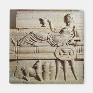 Detail von einem Sarkophag Magnet