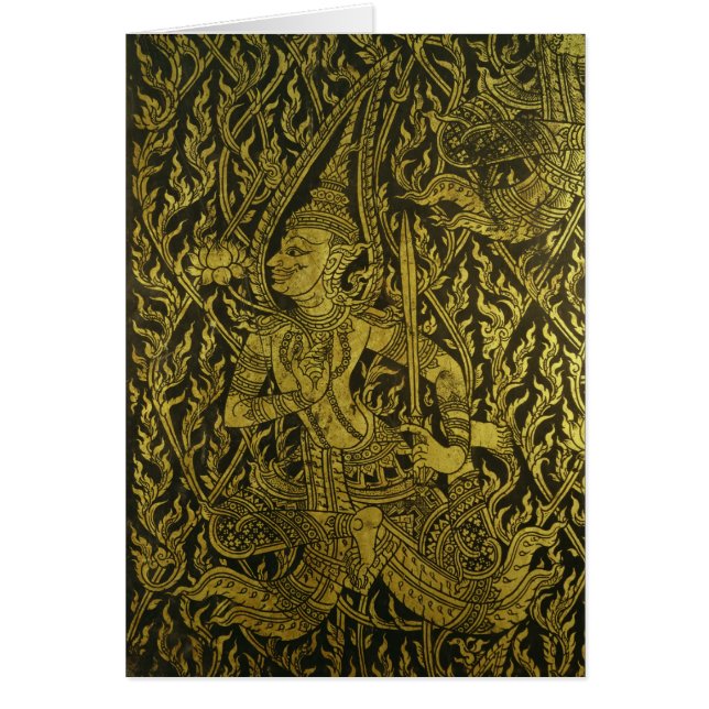 Detail von einem thailändischen Kabinett (Vorne)