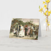 Detail von einer Dorf-Hochzeit durch Luke Fildes Karte (Gelbe Blume)