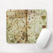 Detail von einer katalanischen Weltkarte Mousepad (Mit Mouse)