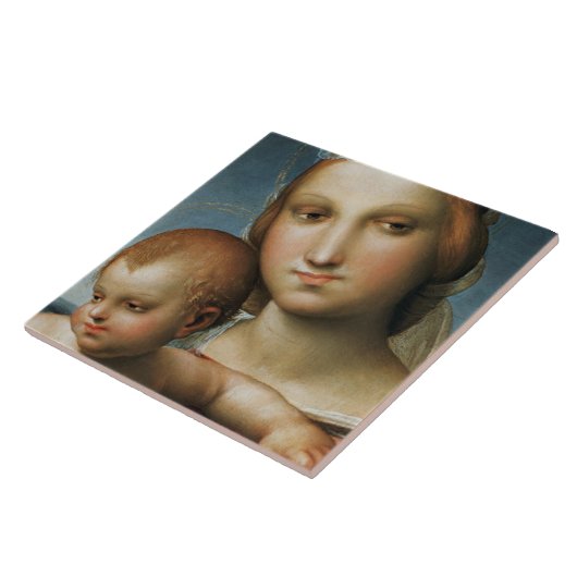 Detail von <Virgin and Child> Zugeschrieben Rapha Fliese (Seite)