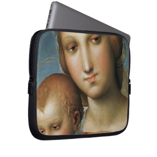 Detail von <Virgin and Child> Zugeschrieben Rapha Laptopschutzhülle (Vorne Rechts)