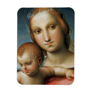 Detail von <Virgin and Child> Zugeschrieben Rapha Magnet