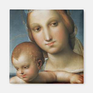 Detail von <Virgin and Child> Zugeschrieben Rapha Magnet