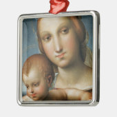 Detail von <Virgin and Child> Zugeschrieben Rapha Silbernes Ornament (Links)