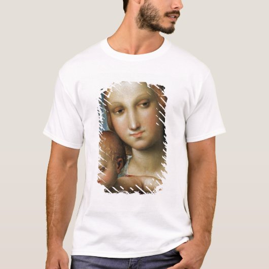 Detail von <Virgin and Child> Zugeschrieben Rapha T-Shirt (Vorderseite)