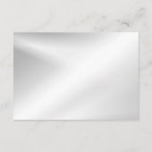 Detail Wedding Silver Shiny Hearts Elegant Begleitkarte (Rückseite)