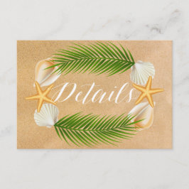 Detail zum Hochzeitsgrad des Sandstrands Tropical  Begleitkarte