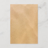 Detail zum Hochzeitsgrad des Sandstrands Tropical  Begleitkarte (Rückseite)