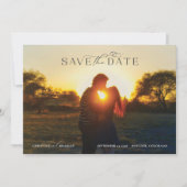 Detail zum hübschen Skripttyp Vollständiges Foto S Save The Date (Vorderseite)