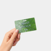 Detailansicht der Vene mit grünem Individuelle Nam Ausweis (Handheld)