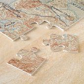 Detailansicht des Oberen Saranac Sees von der alte Puzzle (Seite)