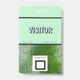 Detailansicht Individuelle Name  VISITOR Ausweis